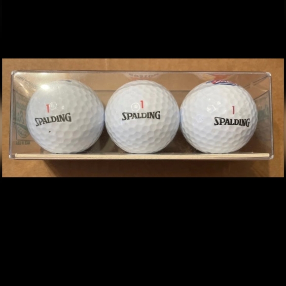 Vintage Boston Boats Golf Balls 3 Pack Sleeve Spalding Enjoylife Inc 1996 - Picture 2 of 3